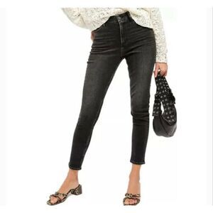 Free People Women’s Black Skinny Jeans OB1133454 Milkyway Black Size 30